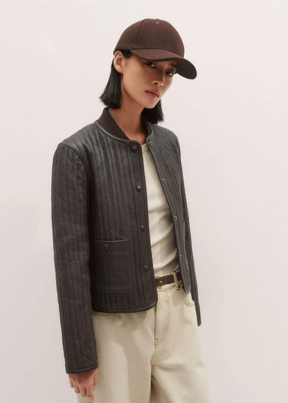 ME+EM Clothing Brown Quilted Weekend Jacket