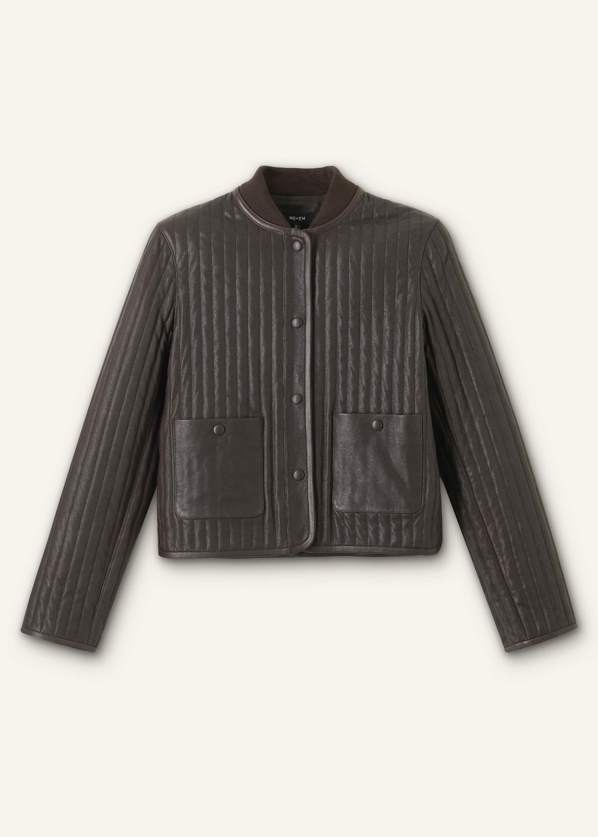 ME+EM Clothing Brown Quilted Weekend Jacket