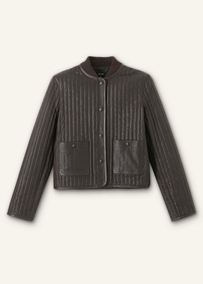 ME+EM Clothing Brown Quilted Weekend Jacket