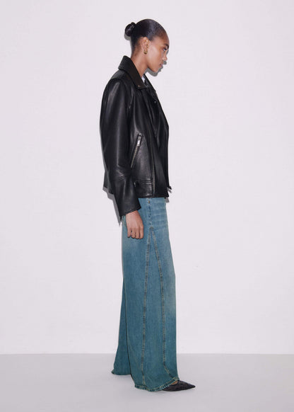 ME+EM Clothing Black Authentic Leather Biker Jacket