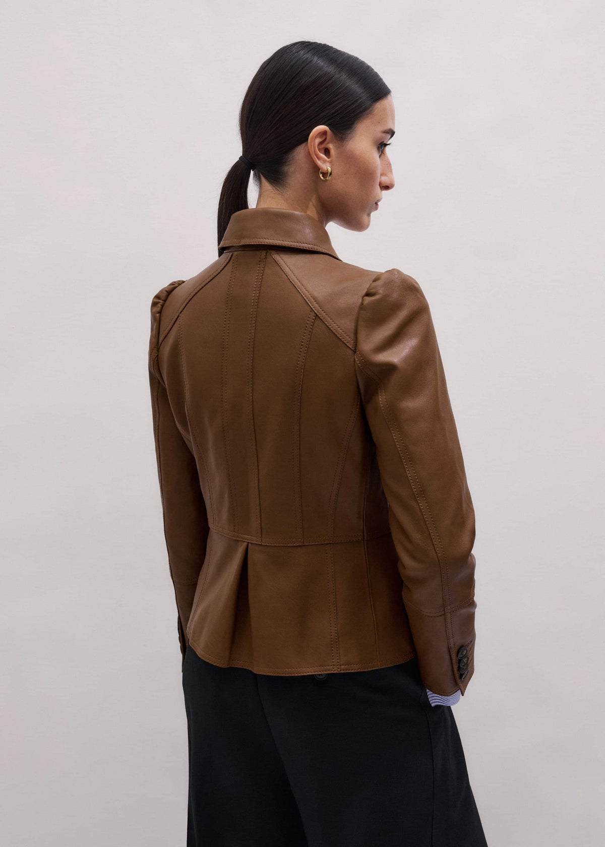 ME+EM Clothing Brown Slim Fit Feminine Utility Jacket