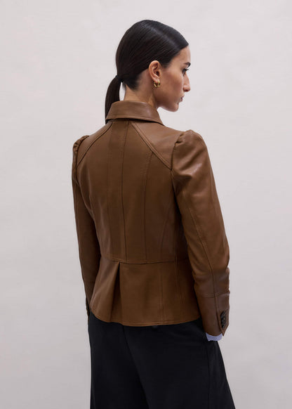 ME+EM Clothing Brown Slim Fit Feminine Utility Jacket