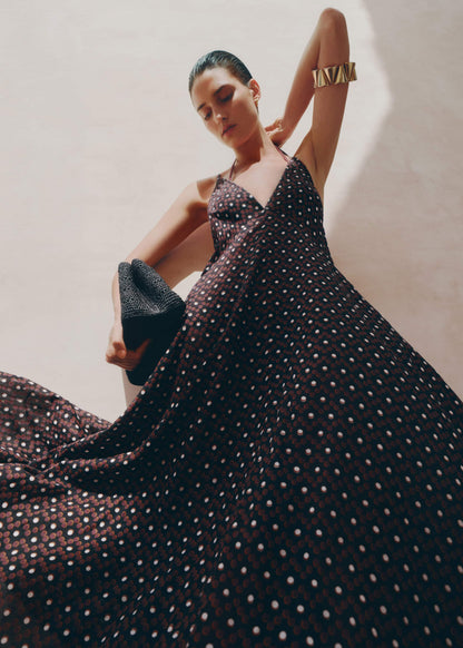 ME+EM Clothing Black Halter Maxi Beach Dress