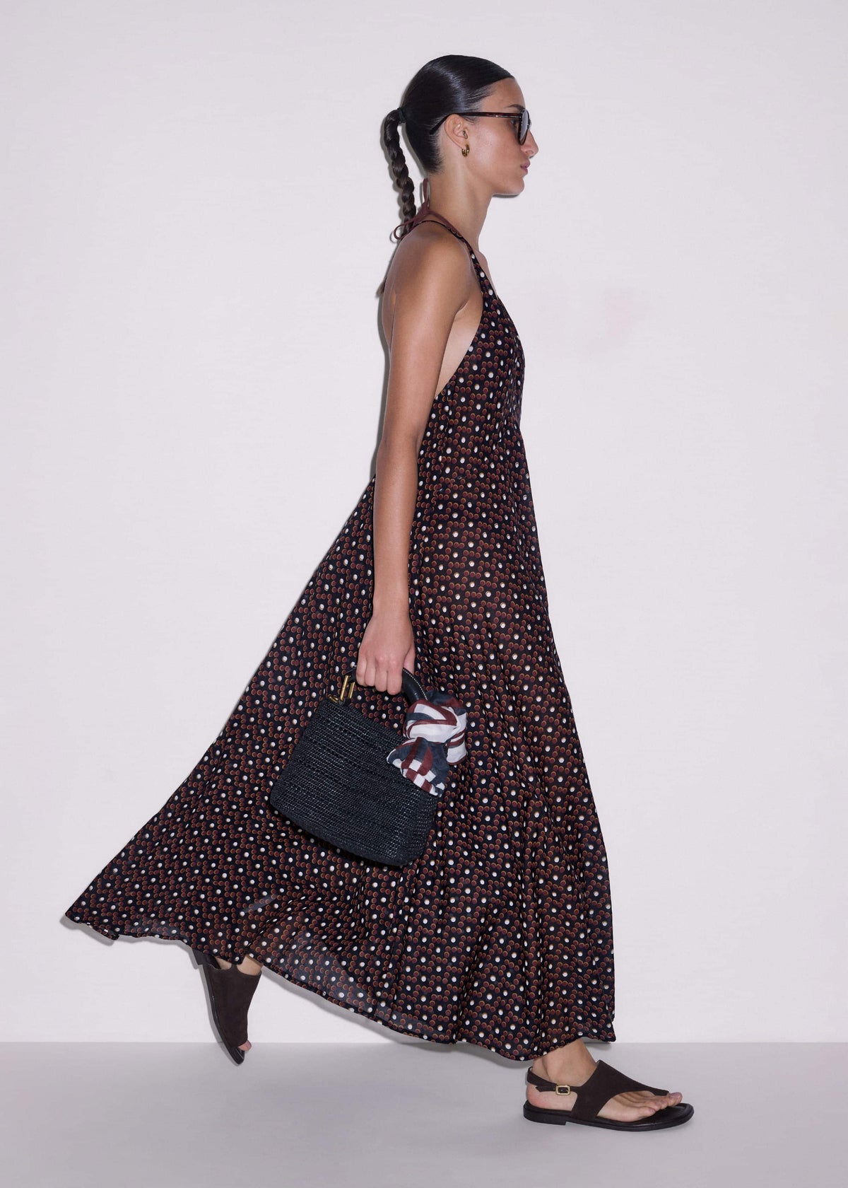 ME+EM Clothing Black Halter Maxi Beach Dress