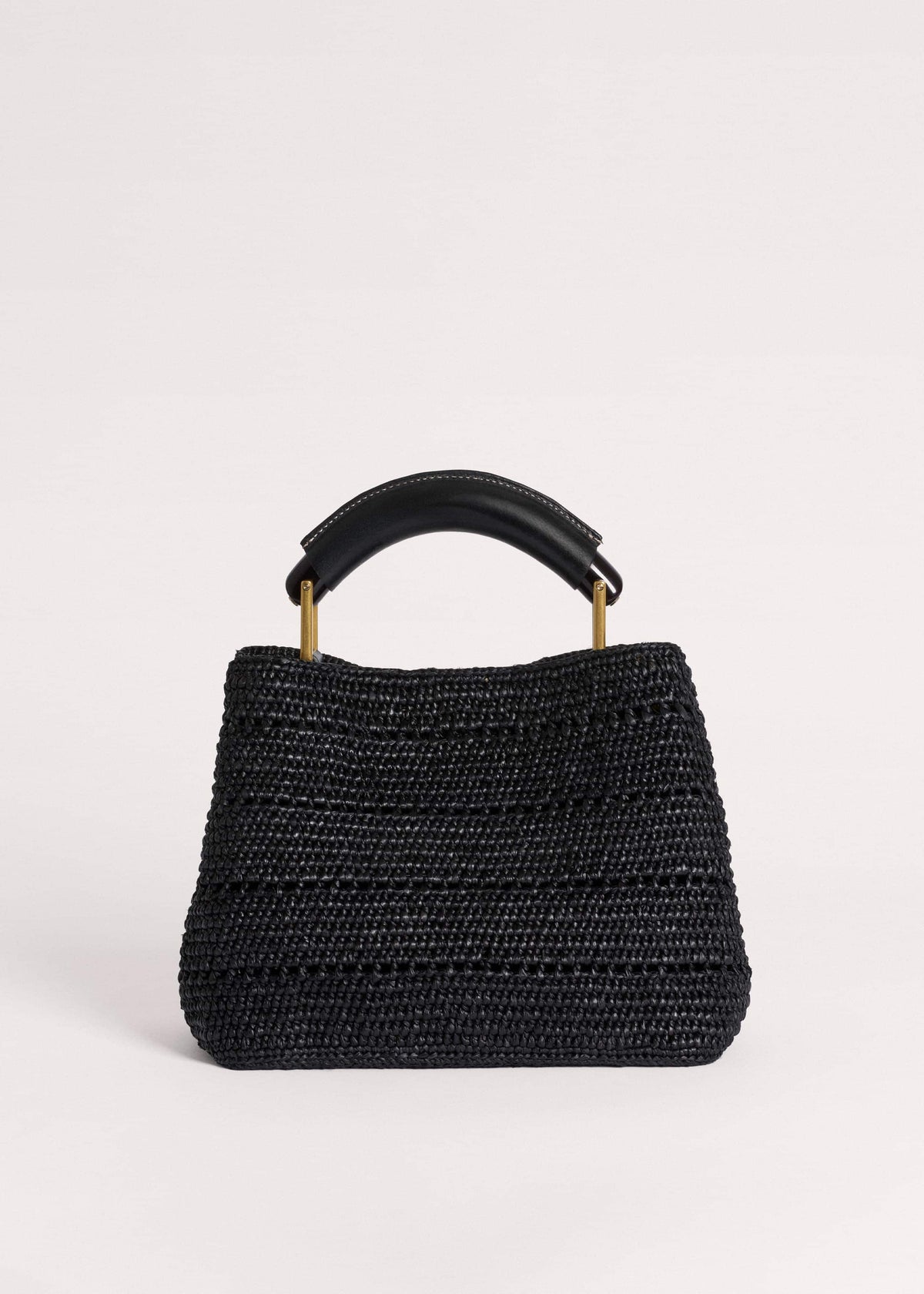 ME+EM Clothing|Accessories Black Raffia Mini Day Bag