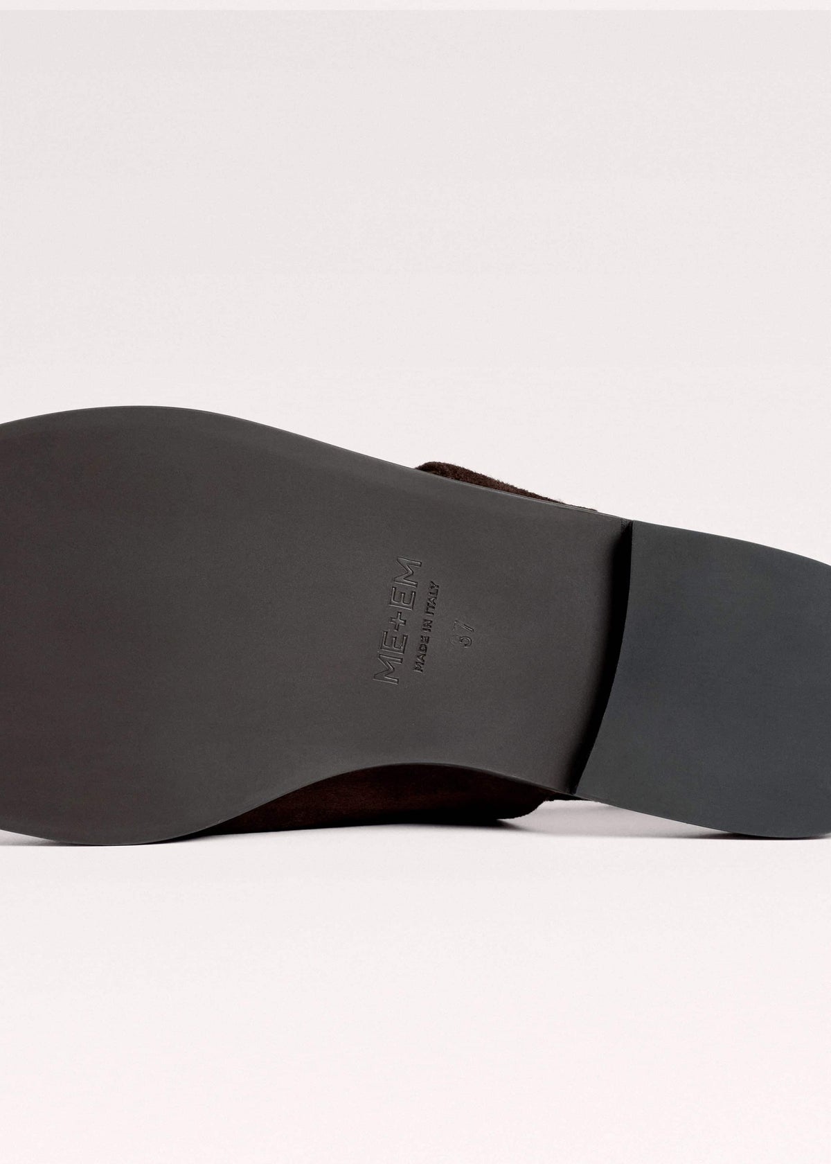 ME+EM Clothing|Accessories Brown Asymmetric Toe Loop Sandal