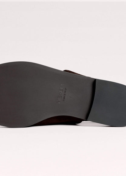 ME+EM Clothing|Accessories Brown Asymmetric Toe Loop Sandal