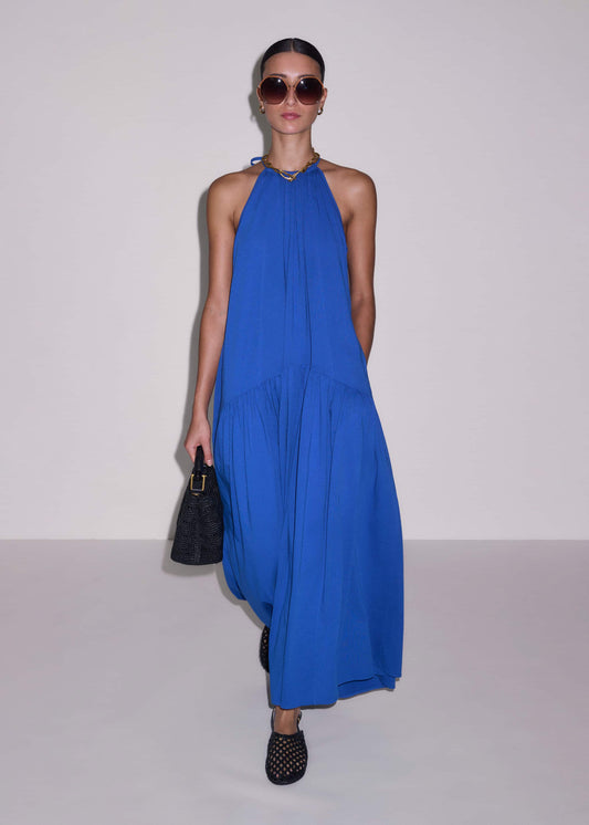 ME+EM Clothing Blue Halterneck Maxi Dress