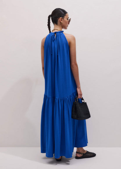 ME+EM Clothing Blue Halterneck Maxi Dress