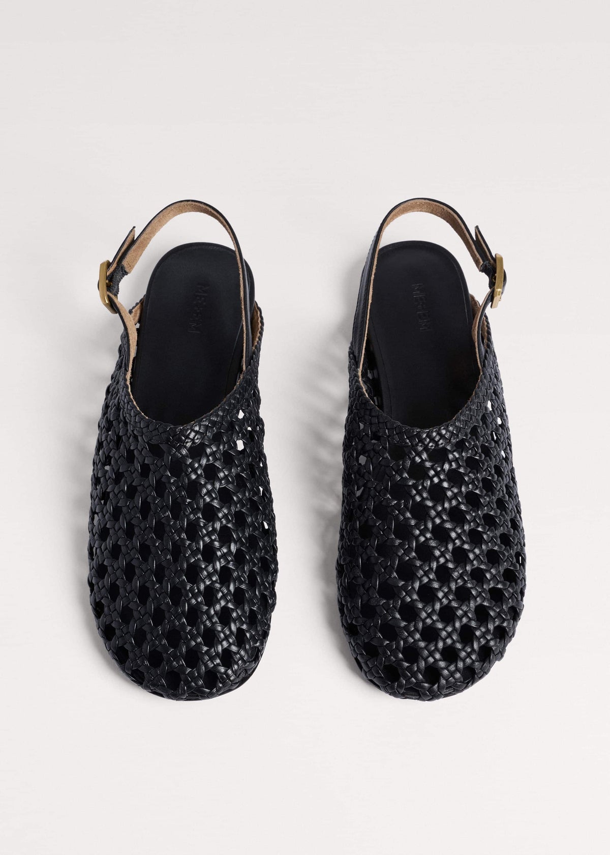 ME+EM Clothing|Accessories Black Woven Slingback Shoe