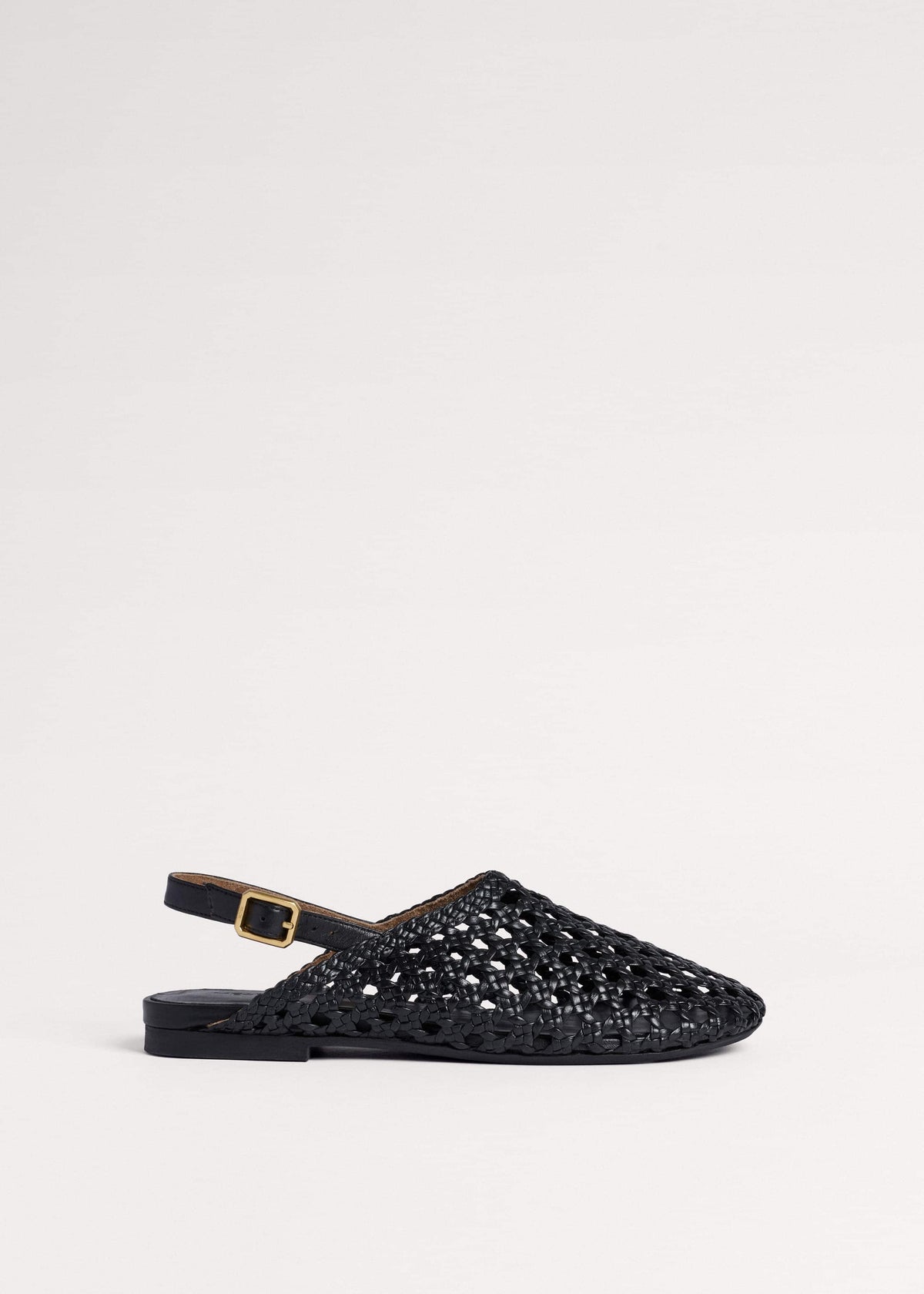 ME+EM Clothing|Accessories Black Woven Slingback Shoe