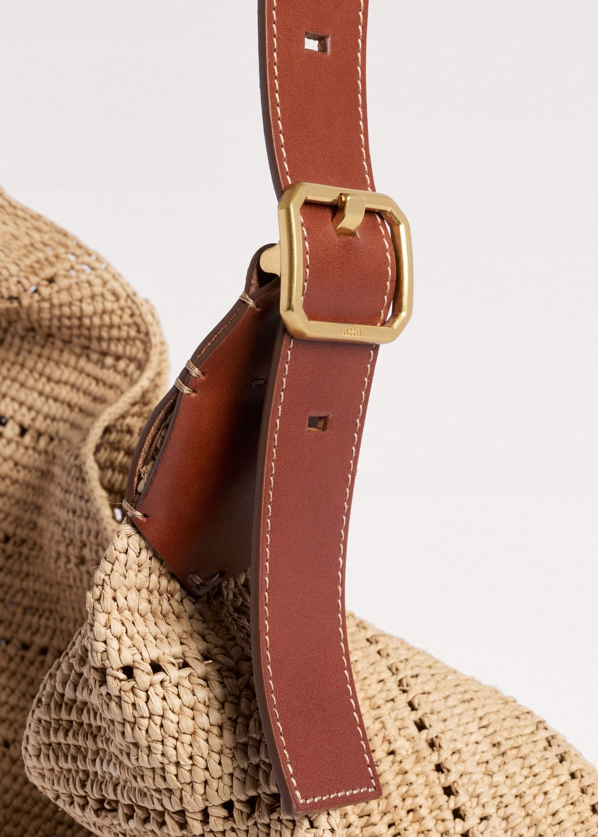 ME+EM Clothing Tan Raffia Carry All Summer Bag