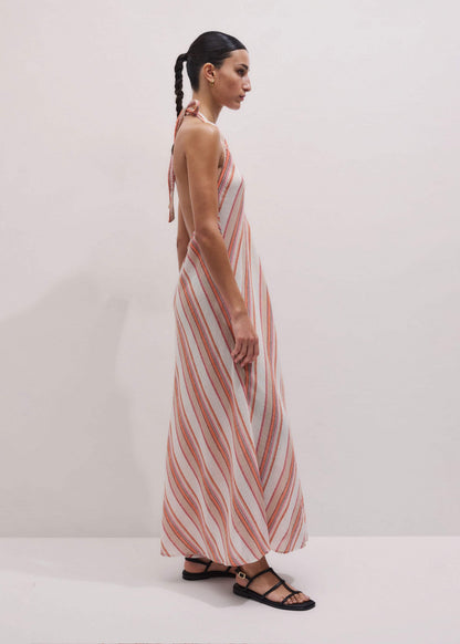 ME+EM Clothing Pink Halter Maxi Beach Dress