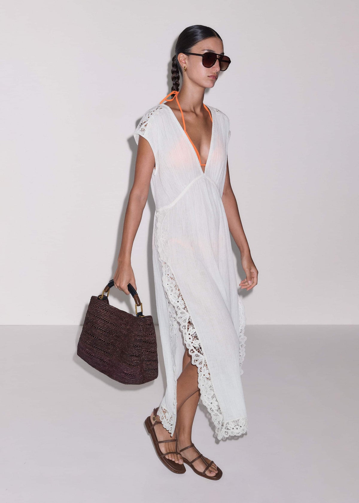 ME+EM Clothing White Maxi Beach Dress