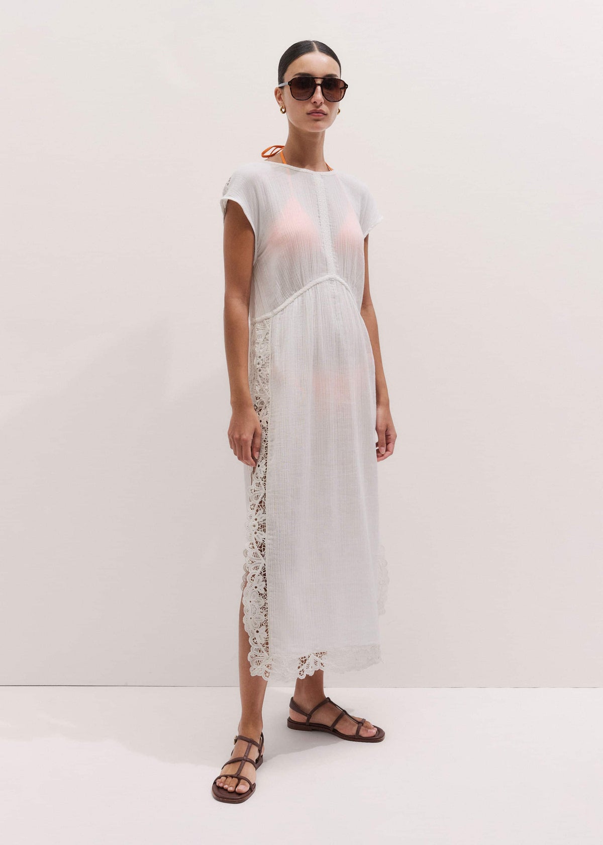 ME+EM Clothing White Maxi Beach Dress