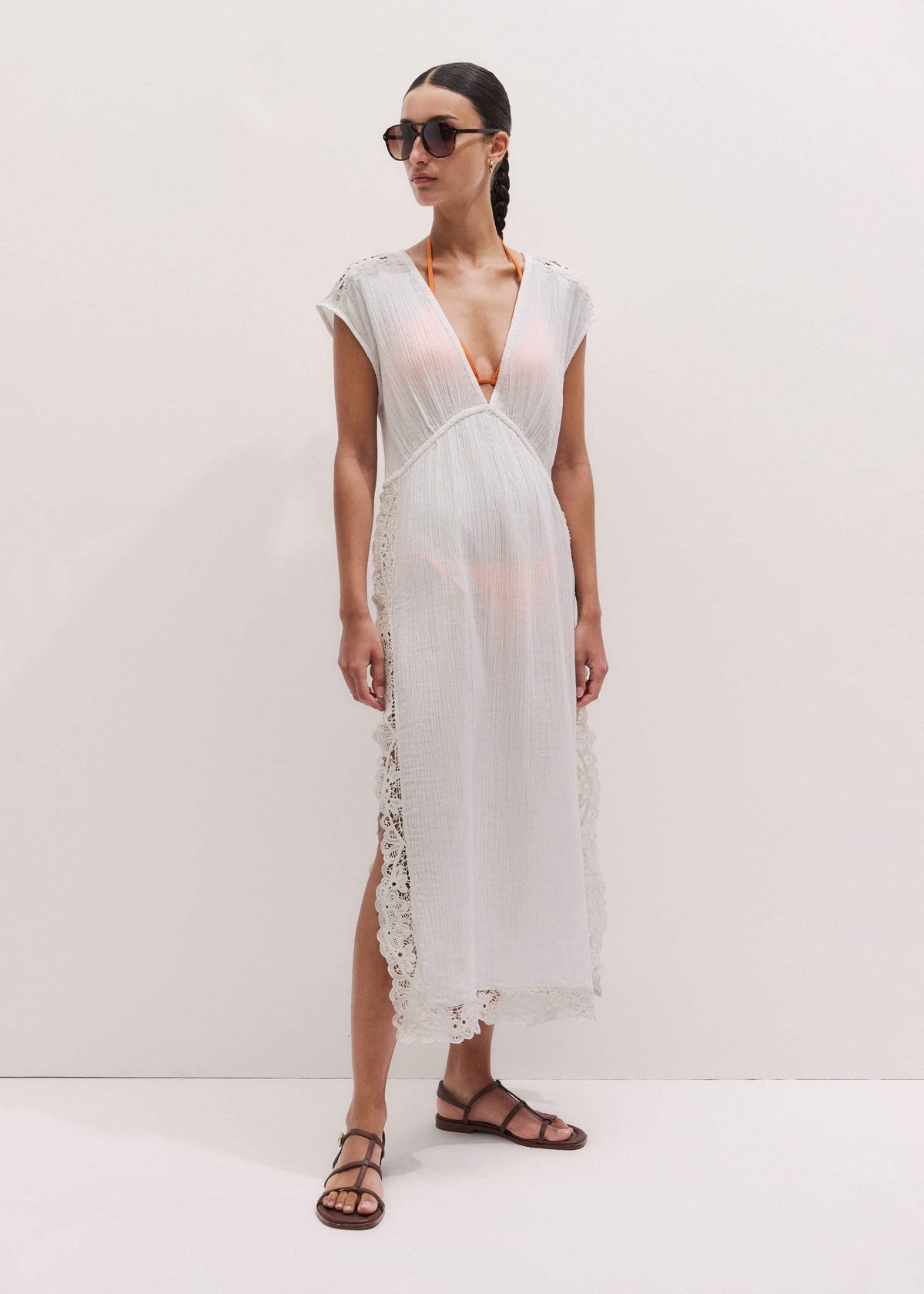ME+EM Clothing White Maxi Beach Dress