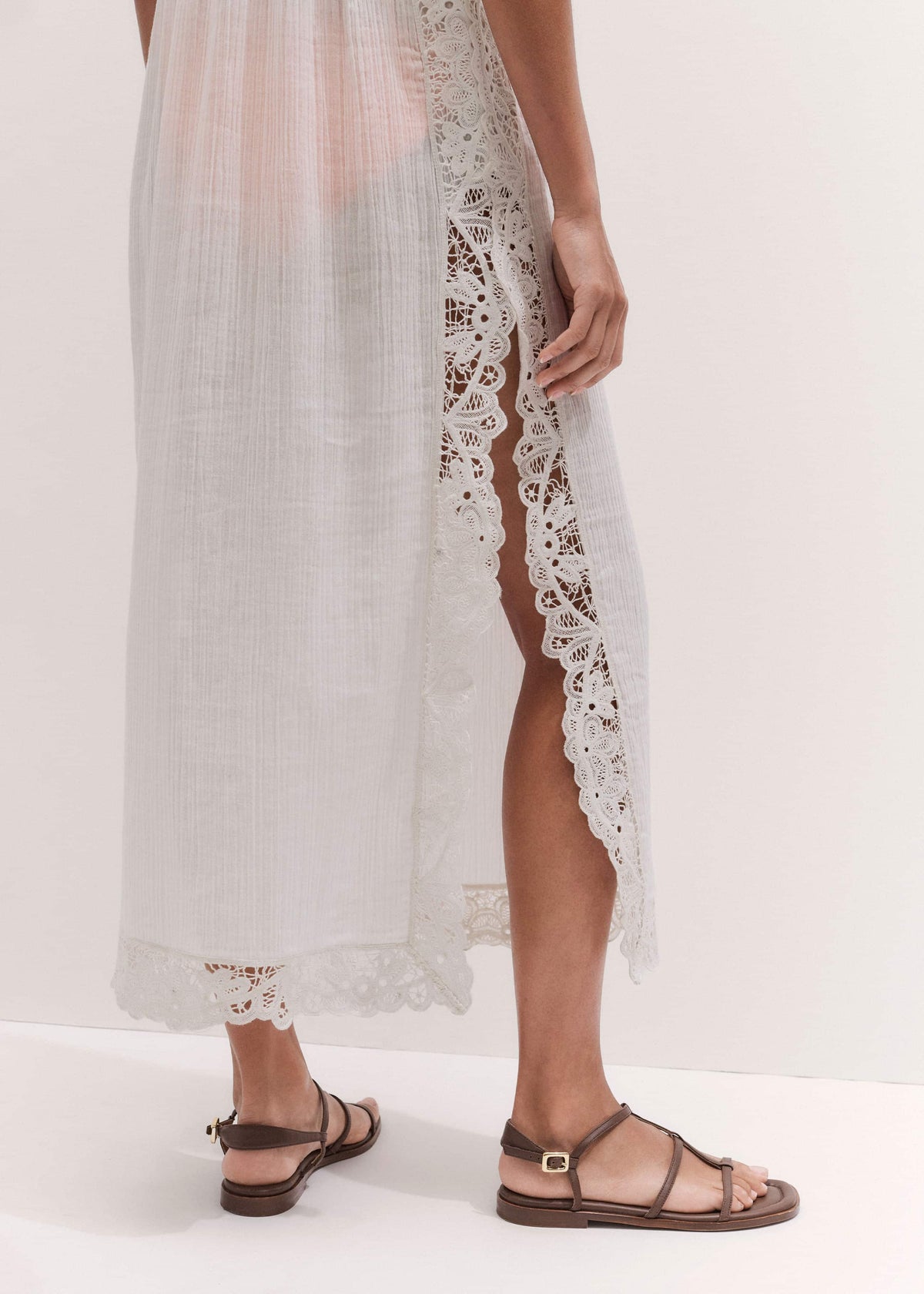 ME+EM Clothing White Maxi Beach Dress