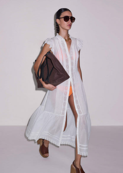 ME+EM Clothing White 2-in-1 Maxi Dress