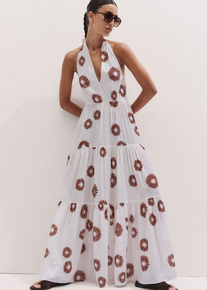 ME+EM Clothing White Full-Length Beach Dress