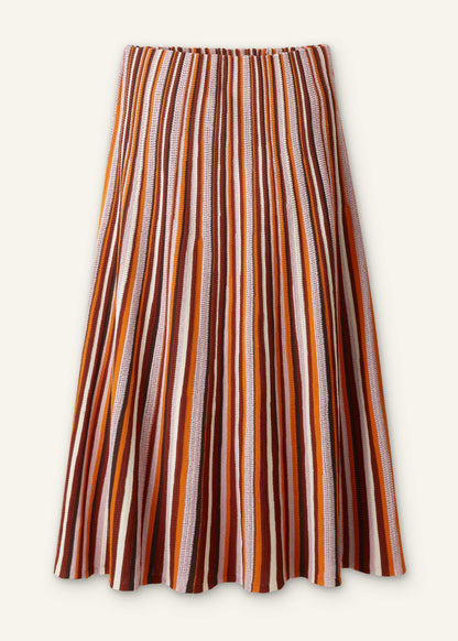 ME+EM Clothing Cinnamon Stripe Knit Maxi Skirt