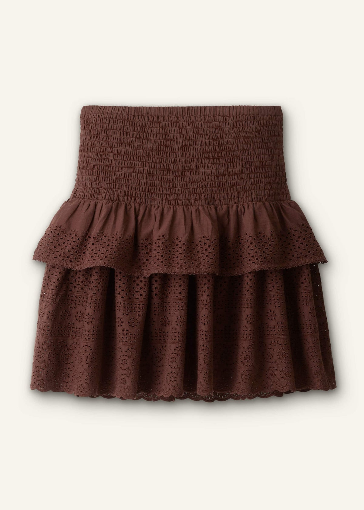 ME+EM Clothing Cinnamon Shirred Mini Skirt