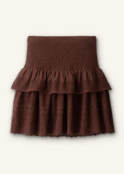 ME+EM Clothing Cinnamon Shirred Mini Skirt