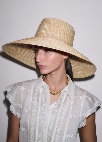 ME+EM Clothing|Accessories Natural Maxi Wide Straw Hat