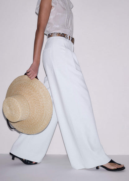 ME+EM Clothing|Accessories Natural Maxi Wide Straw Hat