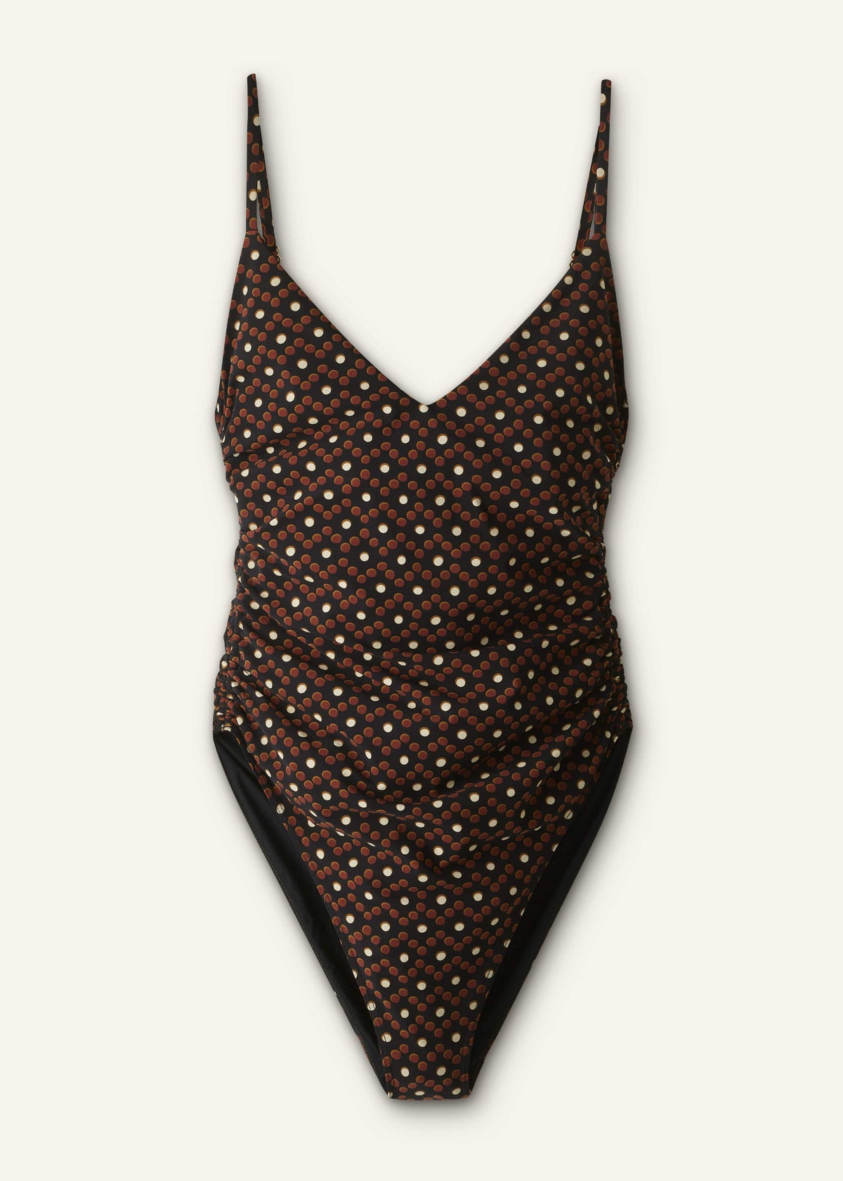ME+EM Clothing Cinnamon Brown Ruched Swimsuit
