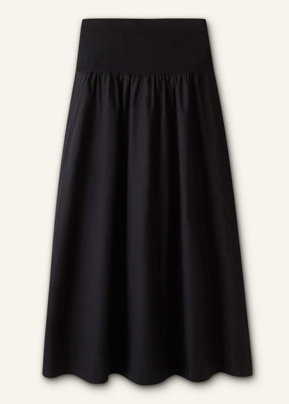 ME+EM Clothing Black Mixed Media Maxi Skirt