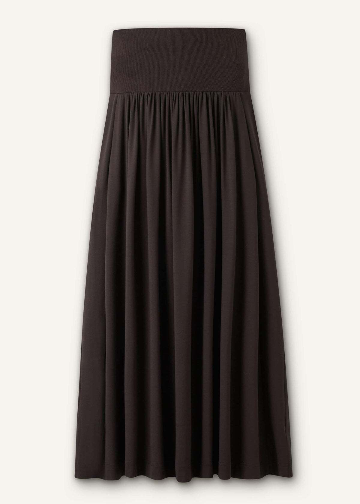 ME+EM Clothing Brown Soft Sculpt Maxi Skirt