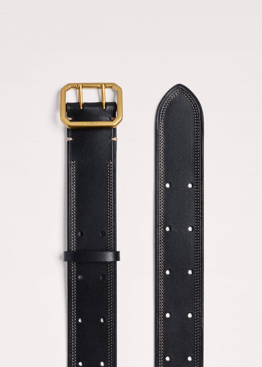 ME+EM Clothing|Accessories Black Double Prong Belt