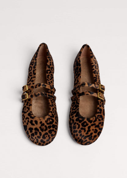 ME+EM Clothing|Accessories Dark Brown Leopard Ballet Flat