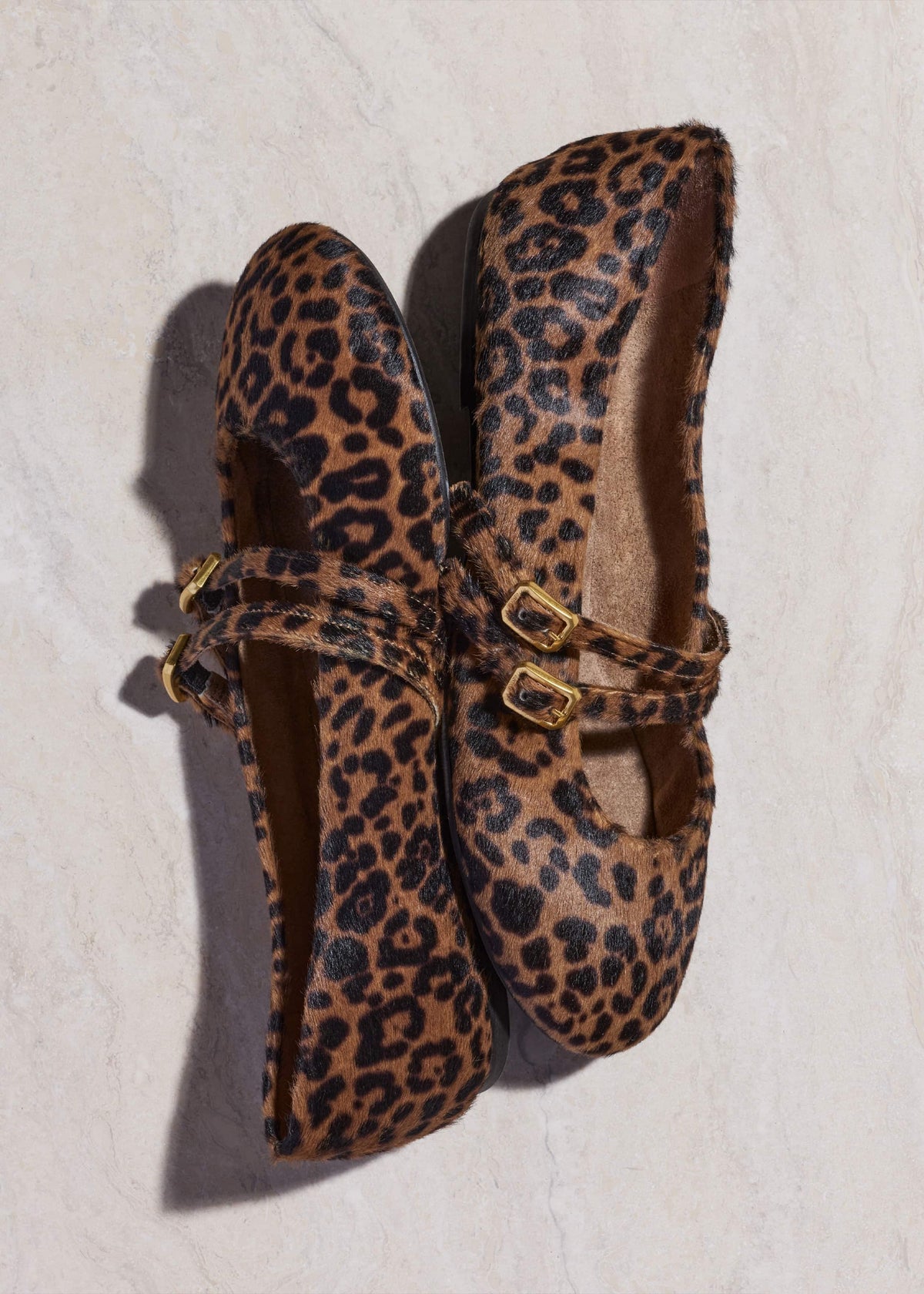 ME+EM Clothing|Accessories Dark Brown Leopard Ballet Flat