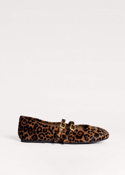 ME+EM Clothing|Accessories Dark Brown Leopard Ballet Flat