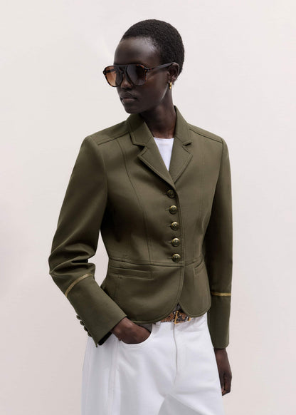 ME+EM Clothing Khaki Wear With Everything Fitted Utility Jacket
