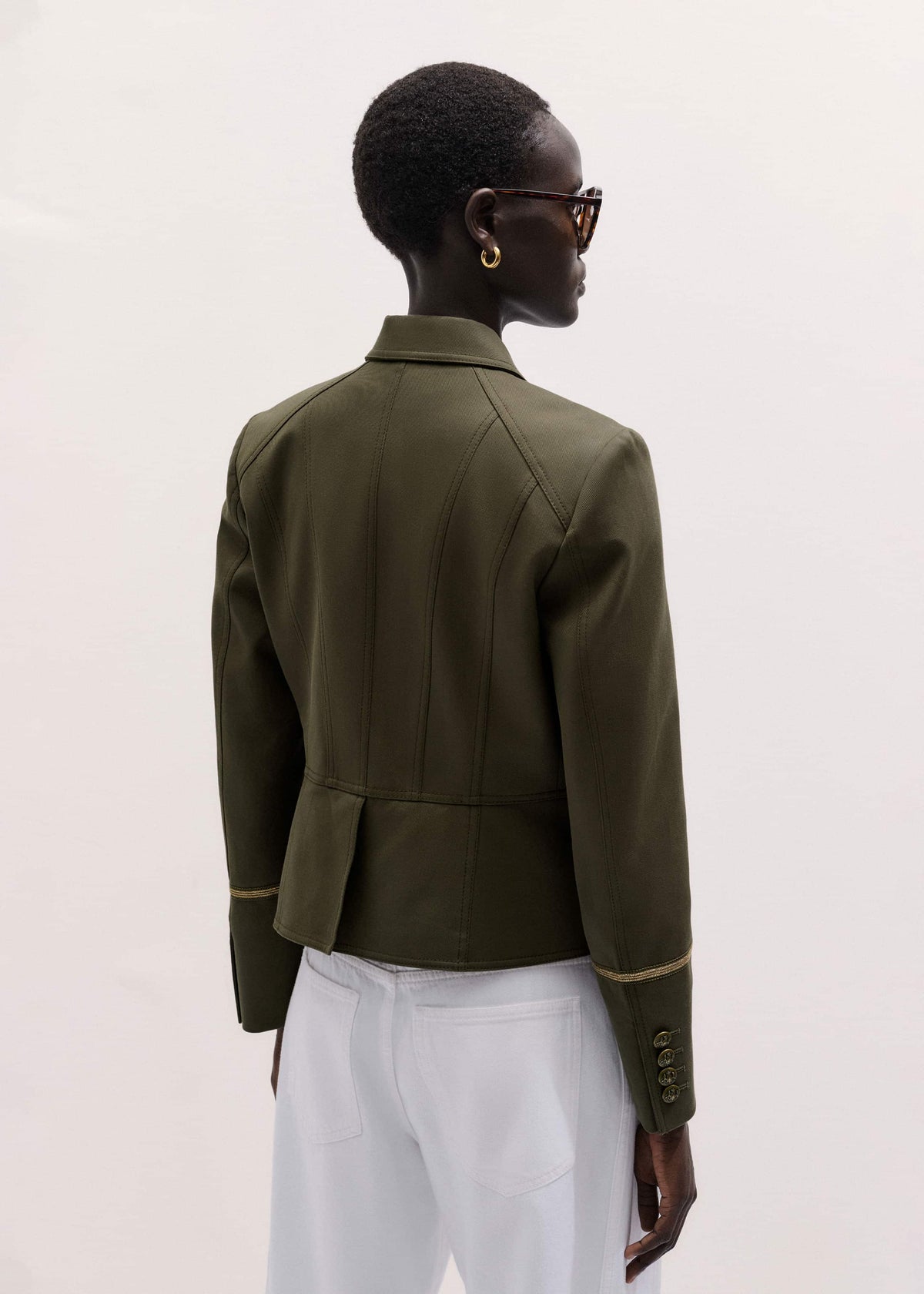 ME+EM Clothing Khaki Wear With Everything Fitted Utility Jacket