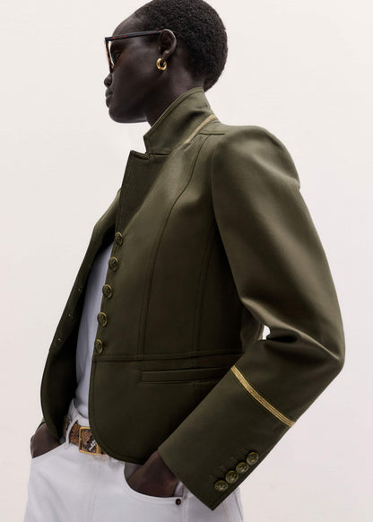 ME+EM Clothing Khaki Wear With Everything Fitted Utility Jacket