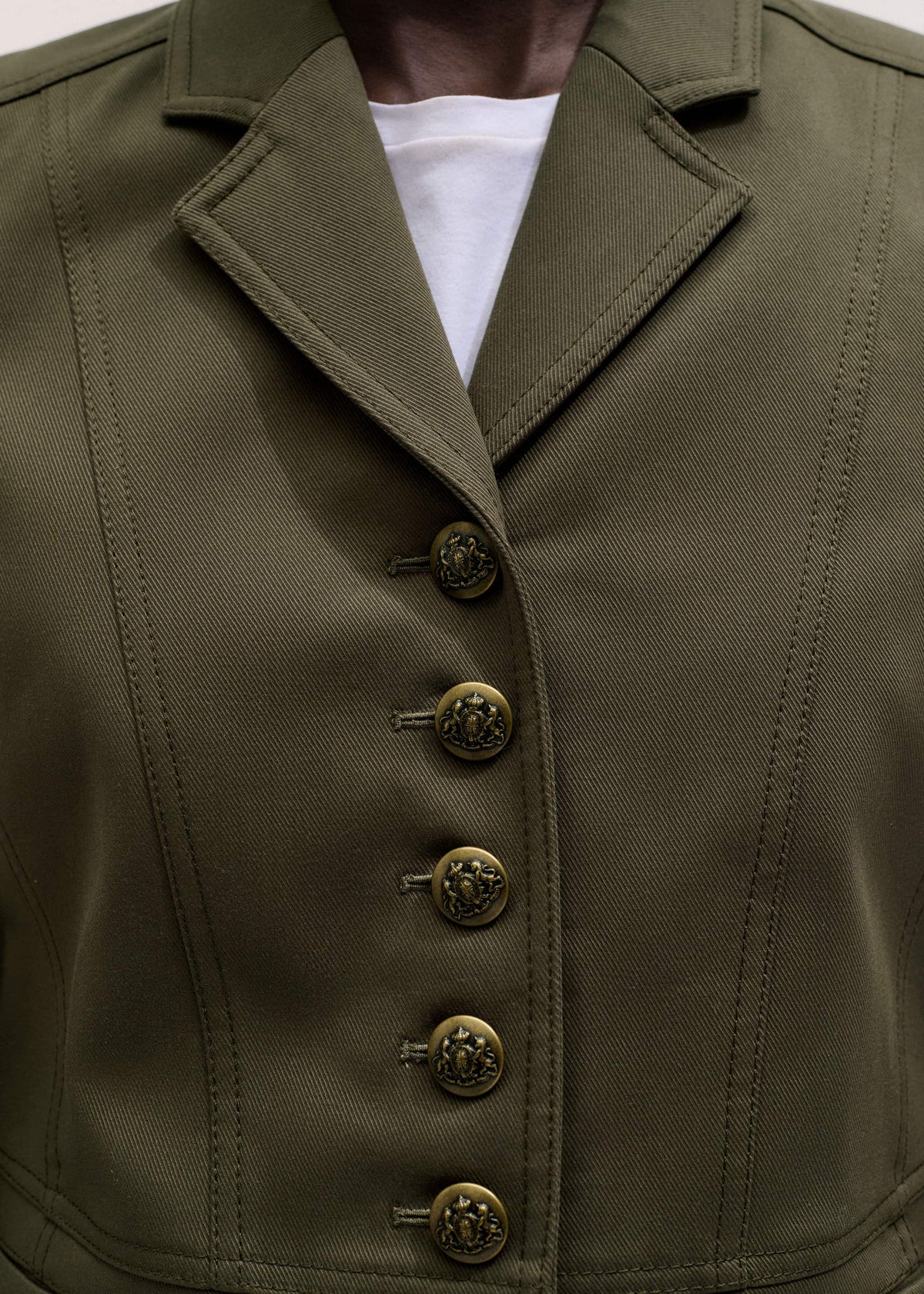 ME+EM Clothing Khaki Wear With Everything Fitted Utility Jacket
