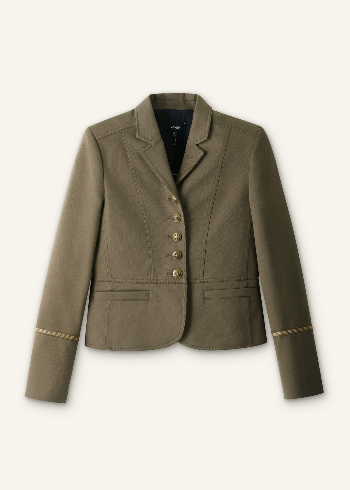 ME+EM Clothing Khaki Wear With Everything Fitted Utility Jacket