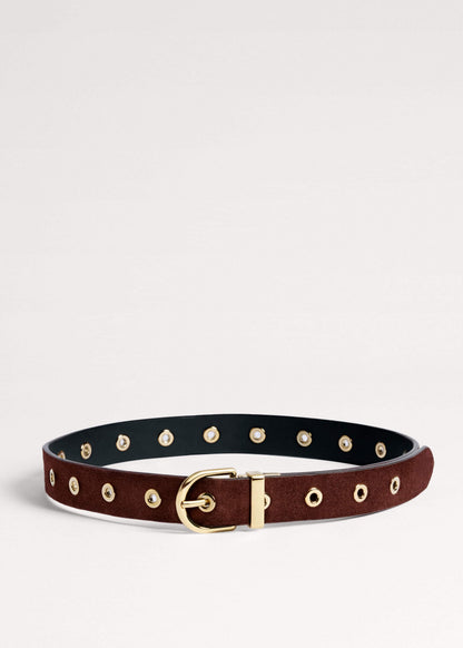 ME+EM Clothing|Accessories Black Reversible Eyelet Belt