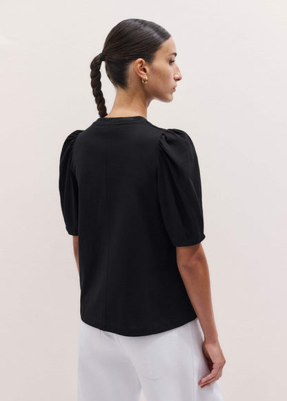 ME+EM Clothing Black Feminine Swing Top