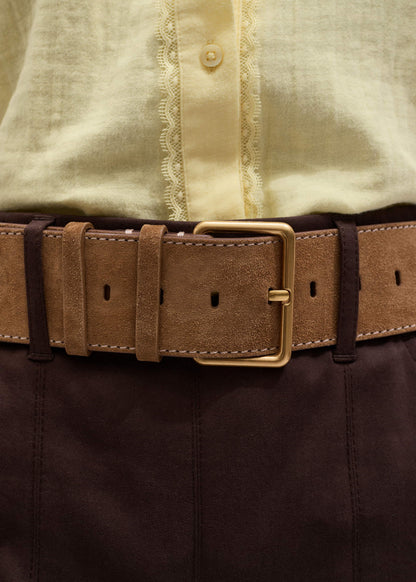 ME+EM Clothing|Accessories Brown Wide Waist Belt