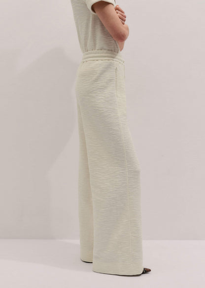 ME+EM Clothing Cream Wide-Leg Track Pant