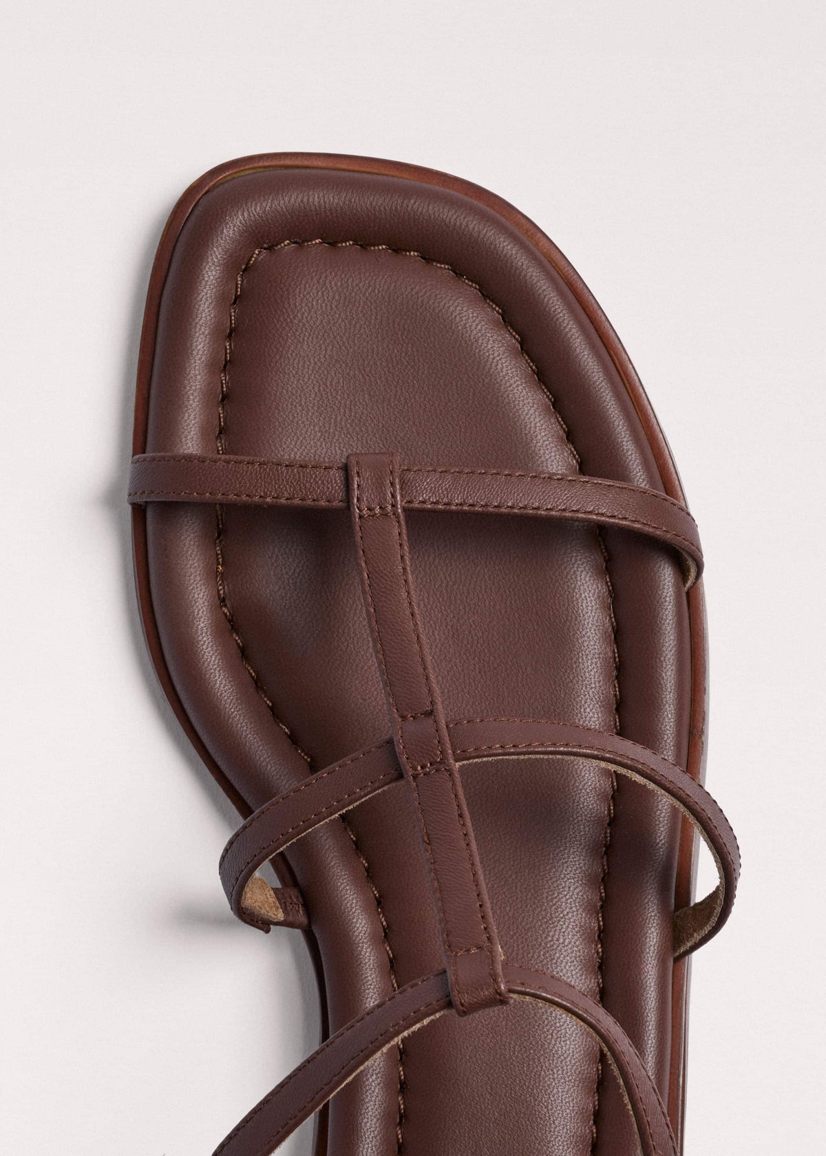 ME+EM Clothing|Accessories Dark Brown Caged Flat Sandal