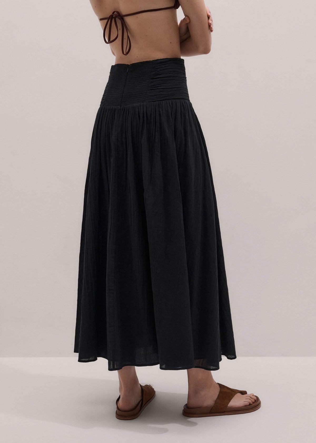 ME+EM Clothing Black Relaxed Maxi Skirt