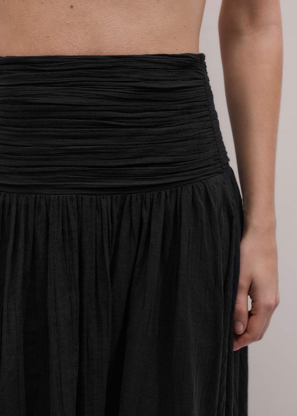 ME+EM Clothing Black Relaxed Maxi Skirt
