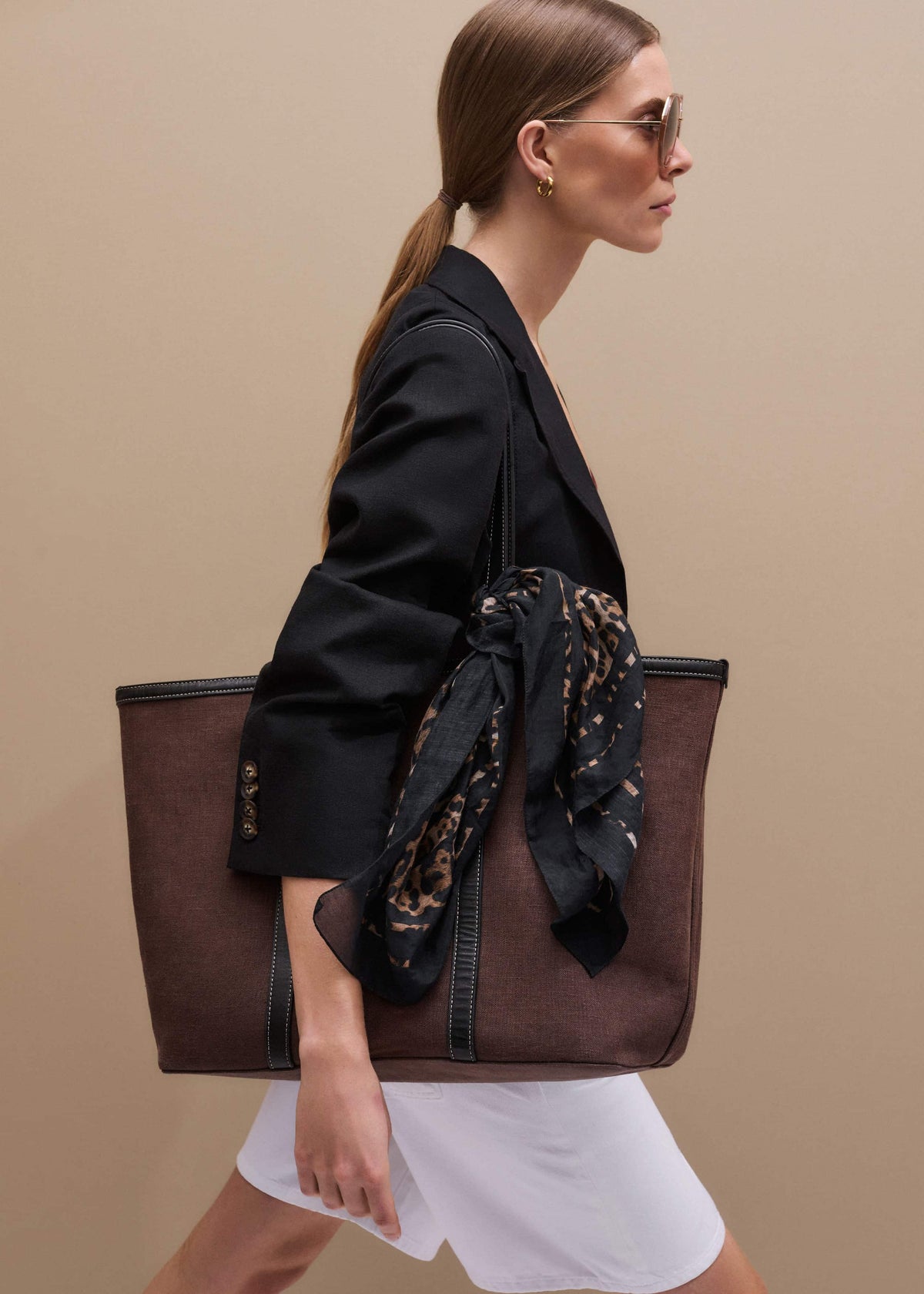 ME+EM Clothing|Accessories Brown Reversible Tote