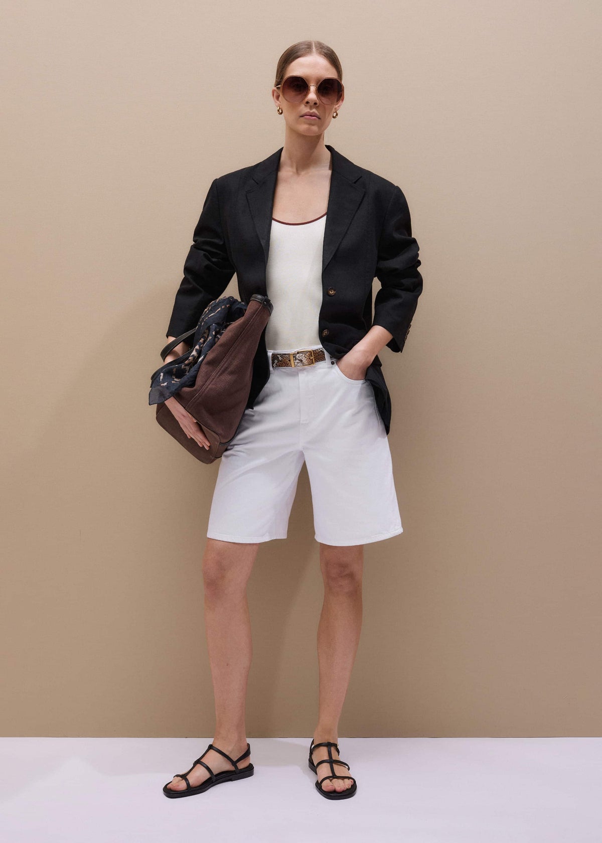 ME+EM Clothing|Accessories Brown Reversible Tote