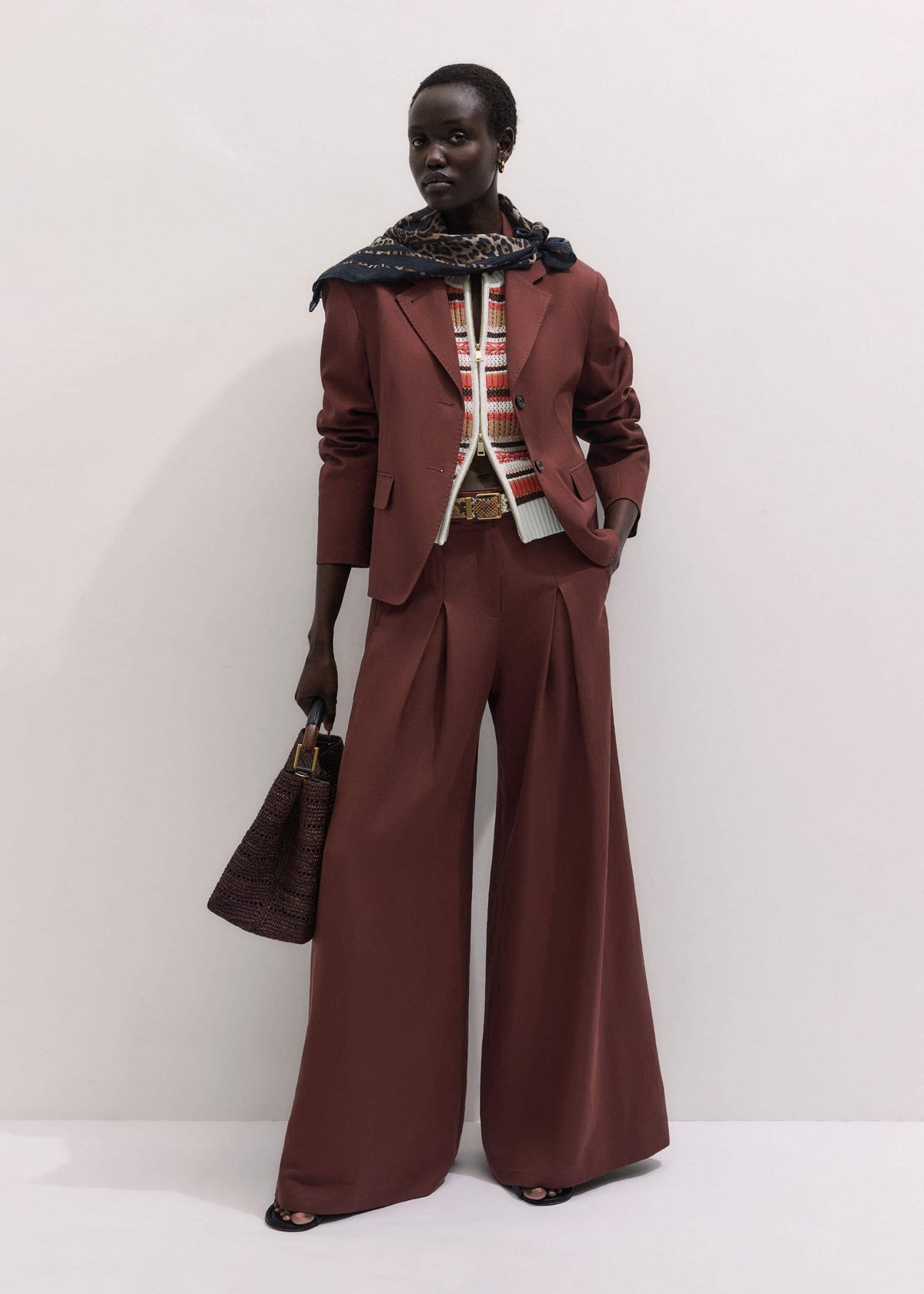 ME+EM Clothing Cinnamon Brown Icon Oversized Blazer Suit